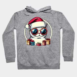 cool christmas cat Hoodie